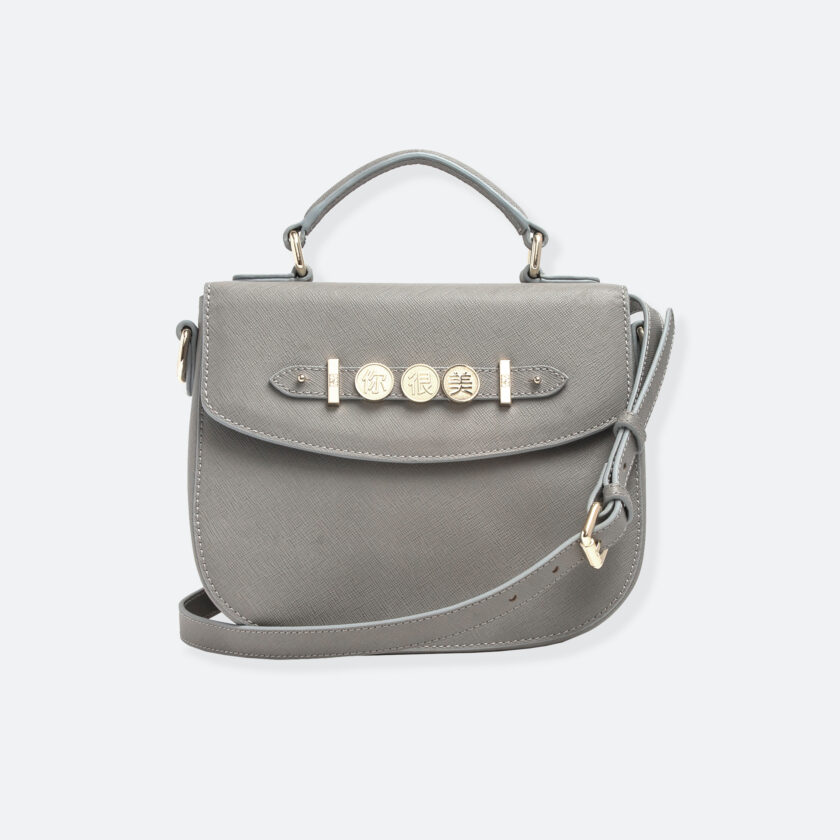 OhMart People By People - Leather Bailey Bag ( Gray ) 1