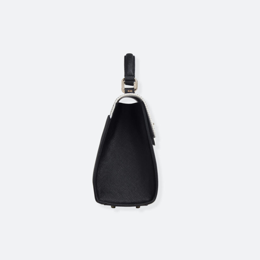 OhMart People By People - Leather Martini Handbag ( White - Black ) 2