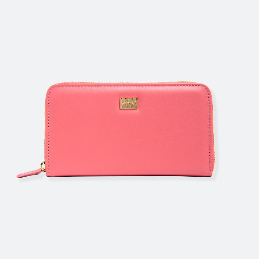 OhMart People By People - Leather Zip-Around Wallet ( SLG008 - Pink ) 1