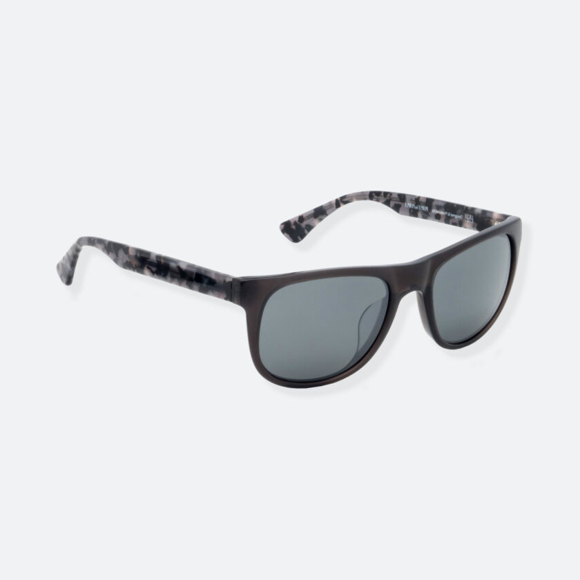 OhMart People By People - Round Acetate Sunglasses ( DBD004A - Black / Grey ) 2