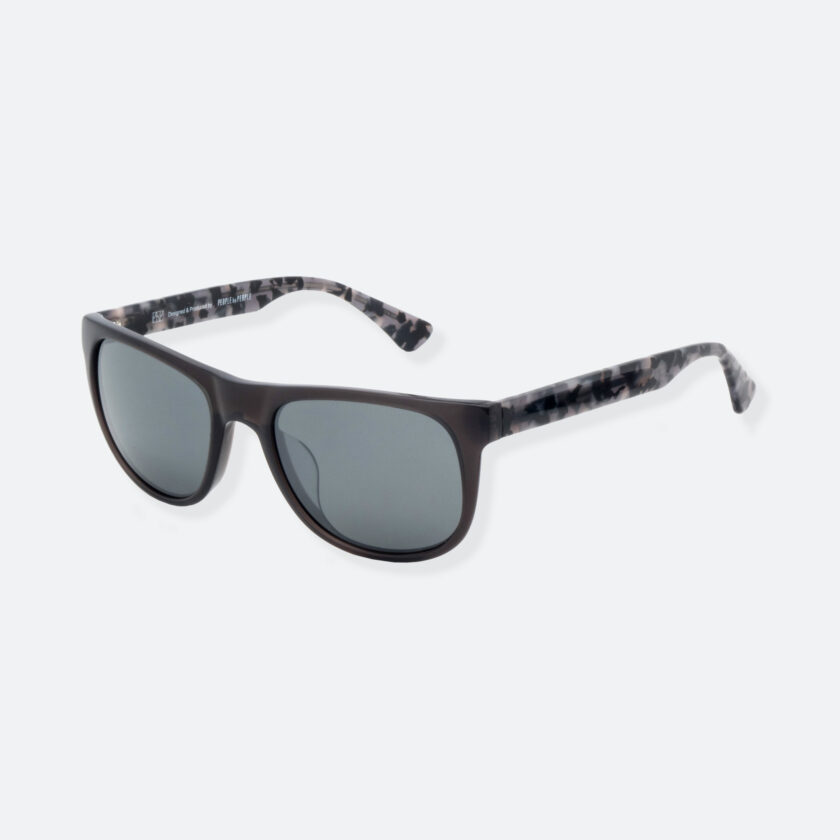 OhMart People By People - Round Acetate Sunglasses ( DBD004A - Black / Grey ) 3