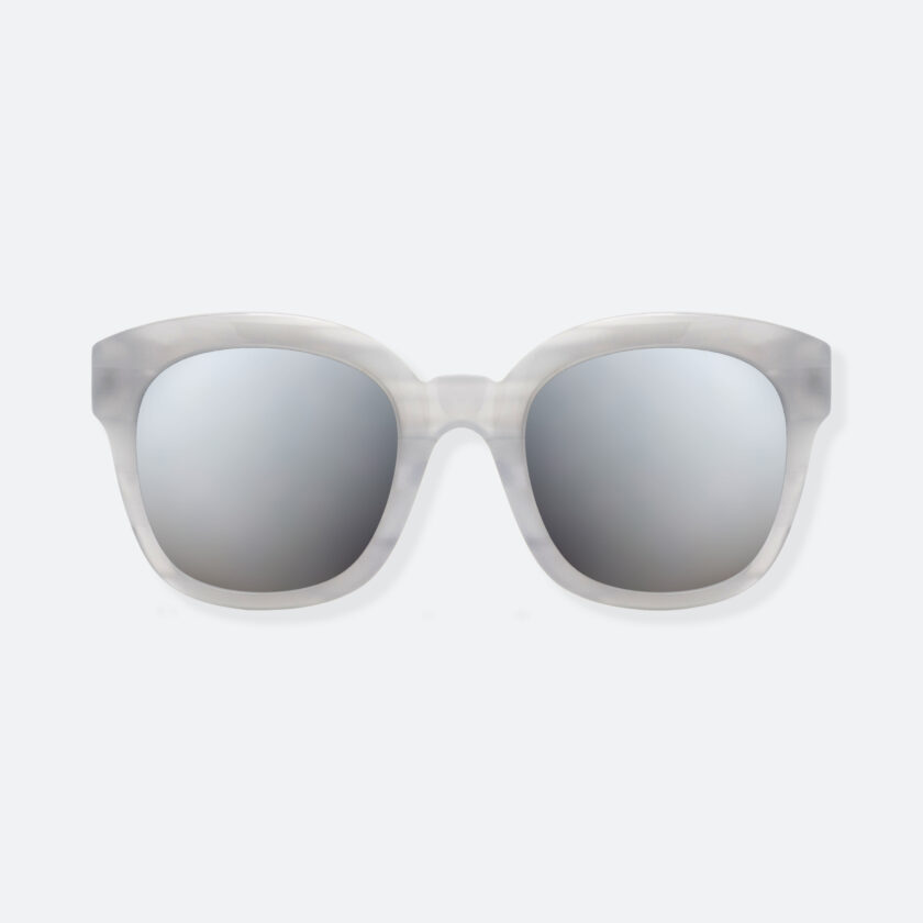 OhMart People By People - Round Acetate Sunglasses ( Greamy - Gray ) 1