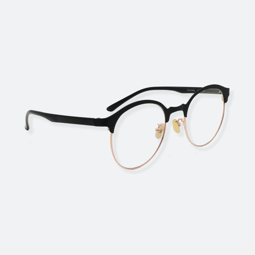 OhMart Textura – Semi-Rimless / Clubmaster Optical Glasses ( TMM023 - Gold ) 3