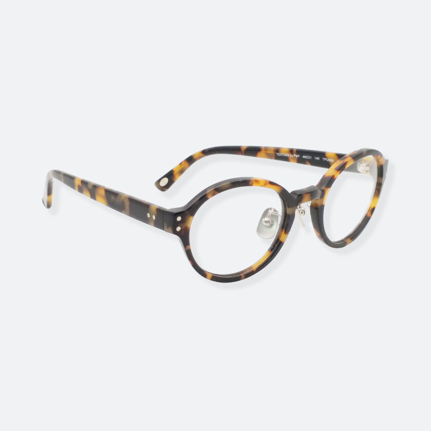 OhMart Textura - Full Framed Bold Optical Glasses ( TPU008 - Tortoiseshell - Light Brown ) 3