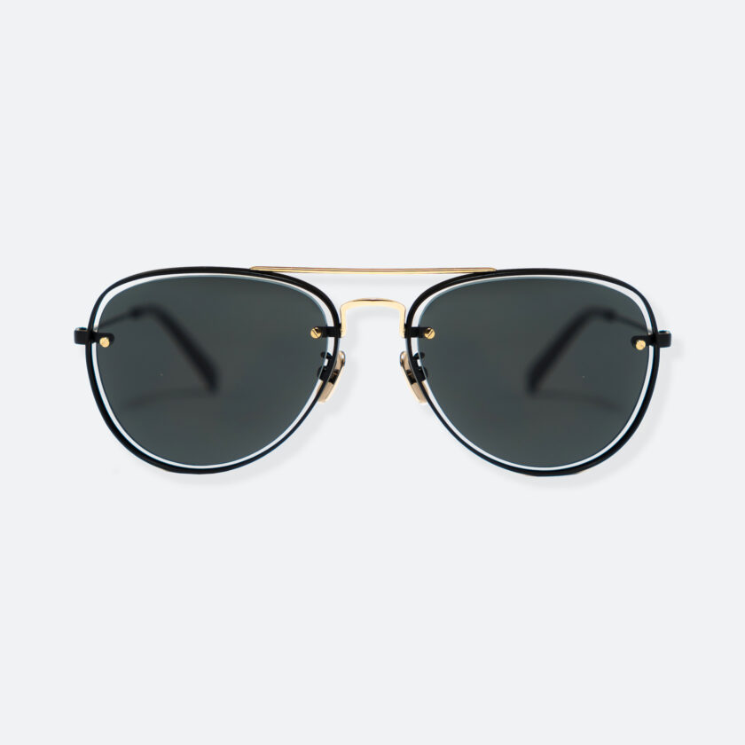 OhMart People By People - Aviator Sunglasses ( S037 - Black / Gold ) 1