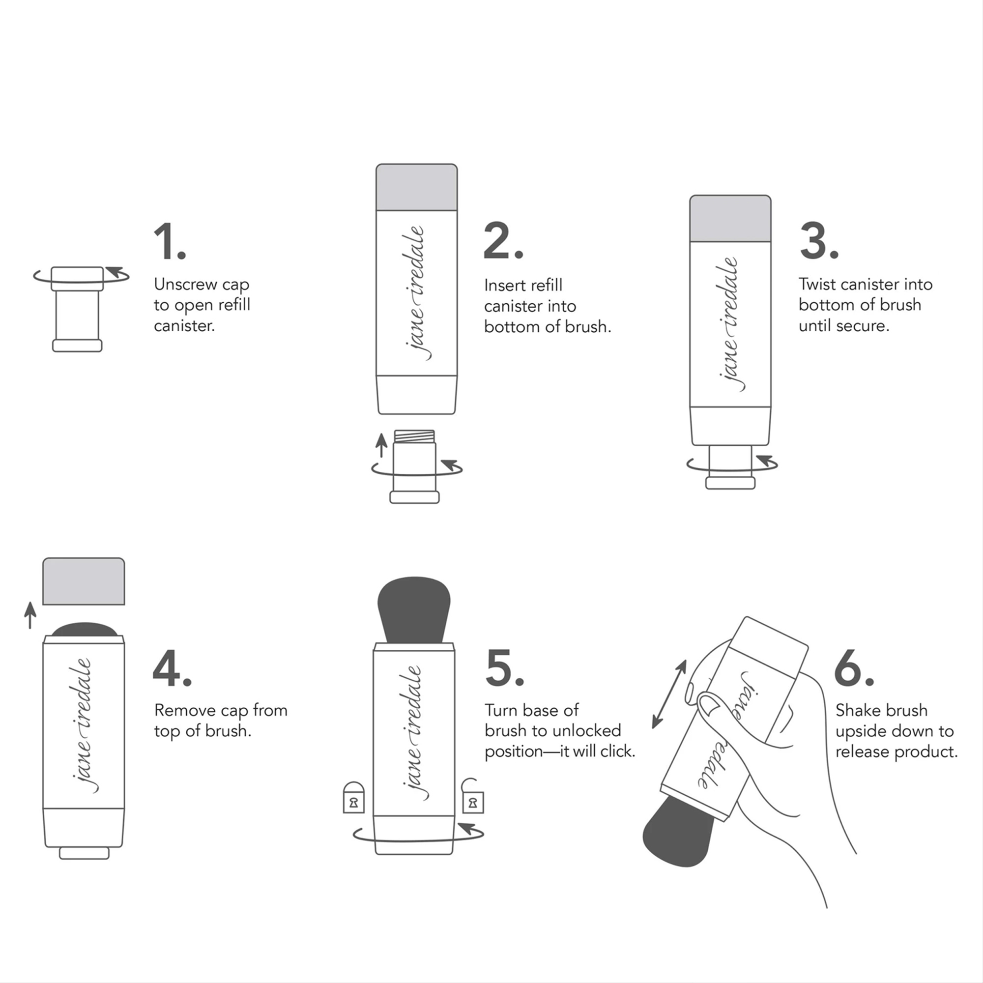 OhMart Jane iredale Powder-Me SPF Dry Sunscreen Refillable Brush (Translucent) 4