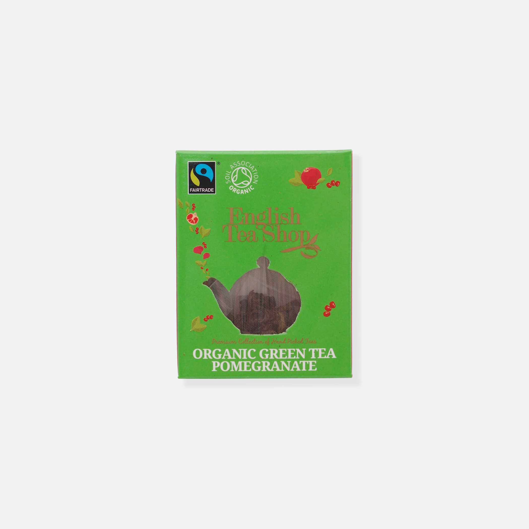 OhMart English Tea Shop - Organic Green Tea Pomegranate 1
