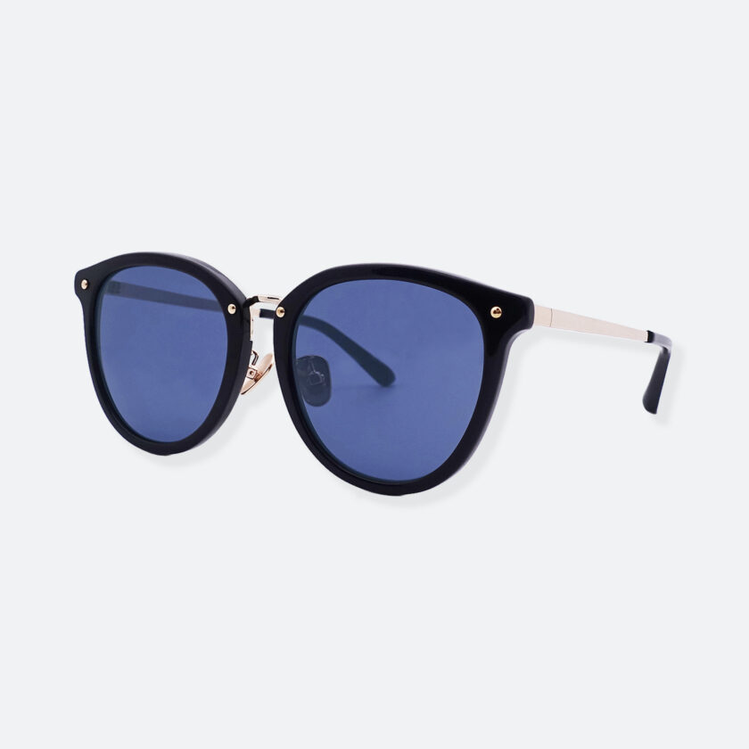OhMart People By People - Round Acetate & Metal Sunglasses ( Non Disappear - Navy ) 2