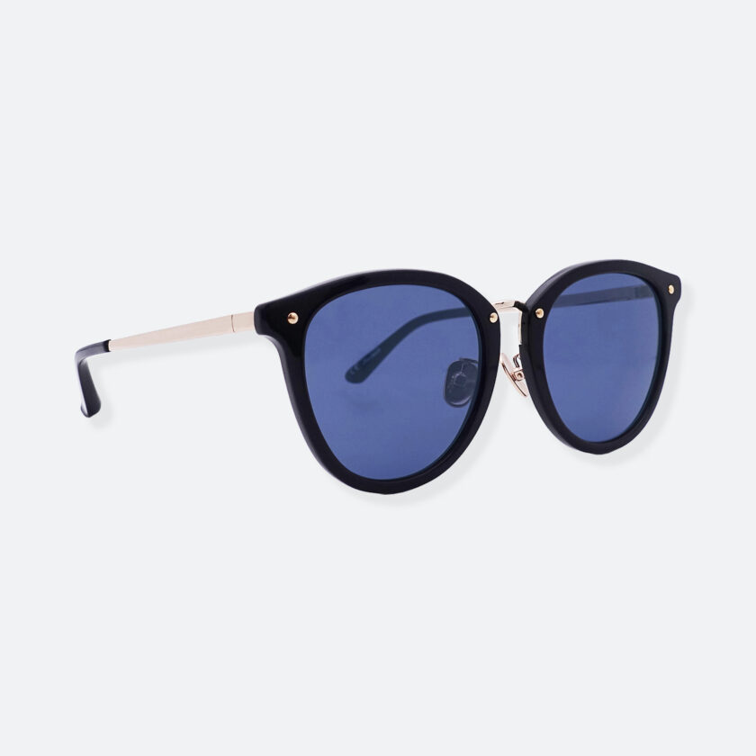OhMart People By People - Round Acetate & Metal Sunglasses ( Non Disappear - Navy ) 3