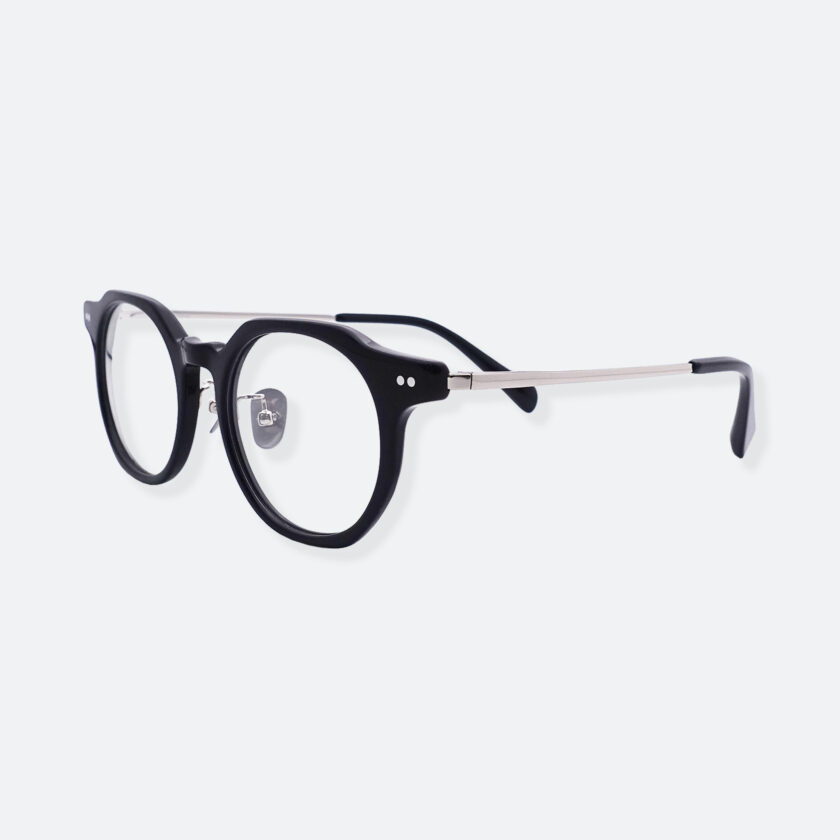 OhMart People By People - Wayfarer Acetate / Metal Optical Glasses ( Line Art - Silver ) 2