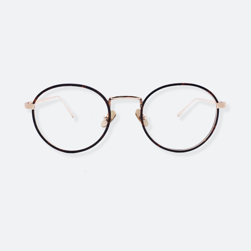 OhMart People By People - Round Acetate / Metal Optical Glasses ( O Literature - Brown ) 1