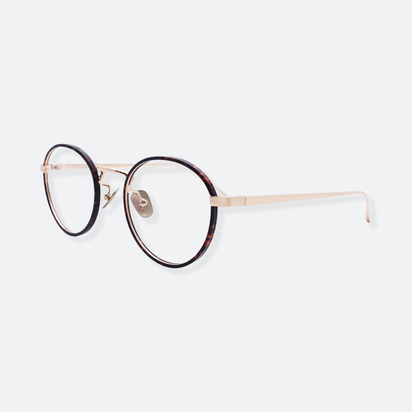 OhMart People By People - Round Acetate / Metal Optical Glasses ( O Literature - Brown ) 2