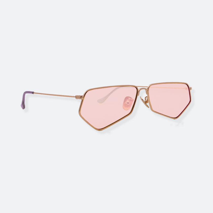 OhMart People By People - Minimal Pentagon Sunglasses ( PS004 col.2 - Pink / Gold ) 3