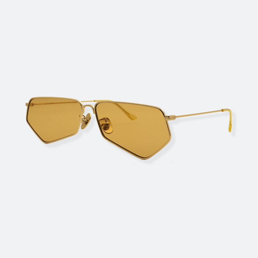 OhMart People By People - Minimal Pentagon Sunglasses ( PS004 col.4 - Yellow ) 2