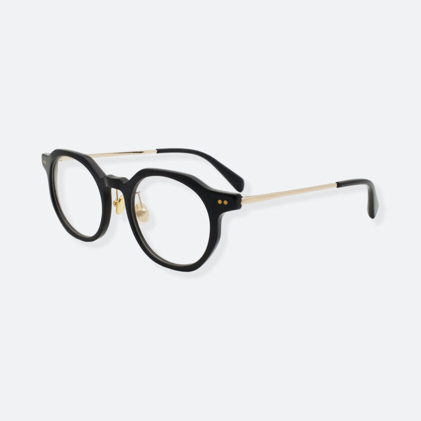 OhMart People By People - Wayfarer Acetate Bold Frame Optical Glasses ( EPO002 - Gold ) 2