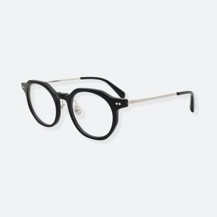 OhMart People By People - Wayfarer Acetate Bold Frame Optical Glasses ( EPO002 - Silver ) 2