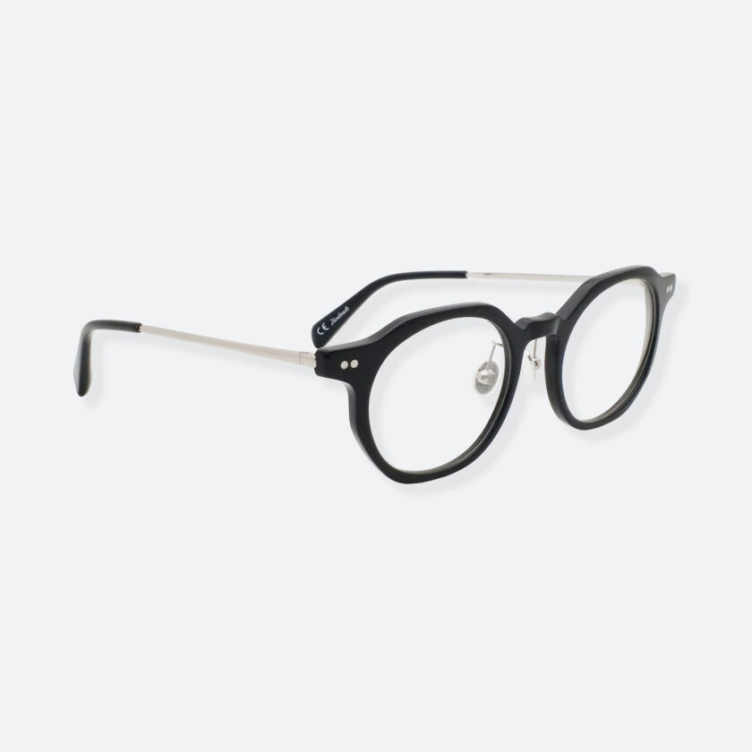 OhMart People By People - Wayfarer Acetate Bold Frame Optical Glasses ( EPO002 - Silver ) 3