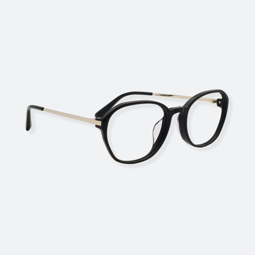 OhMart People By People - Round Bold Acetate / Metal Frame Optical Glasses ( EPO004 - Gold ) 3