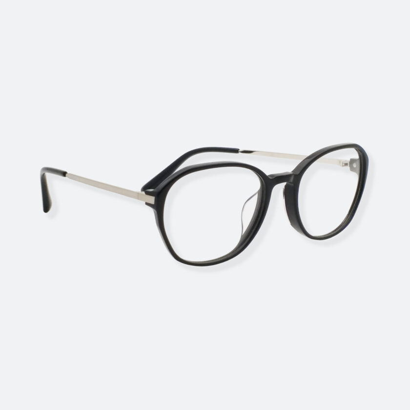 OhMart People By People - Round Bold Acetate / Metal Frame Optical Glasses ( EPO004 - Silver ) 3