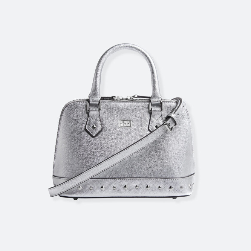 OhMart People By People - Leather Small Handbag ( Brooklyn - Silver ) 1