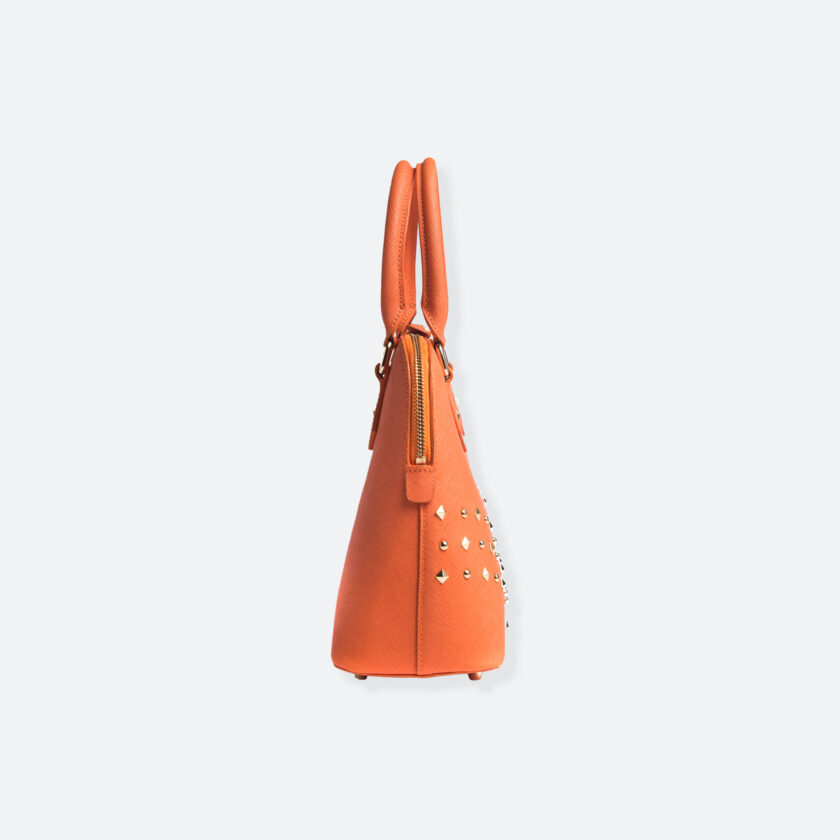 OhMart People By People - Leather Small Manhattan Handbag ( Orange ) 2