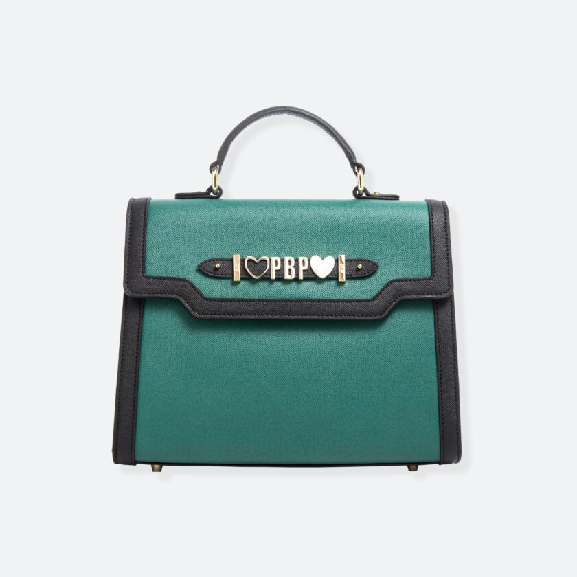 OhMart People By People - Leather Maxi Martini Handbag ( Green ) 3