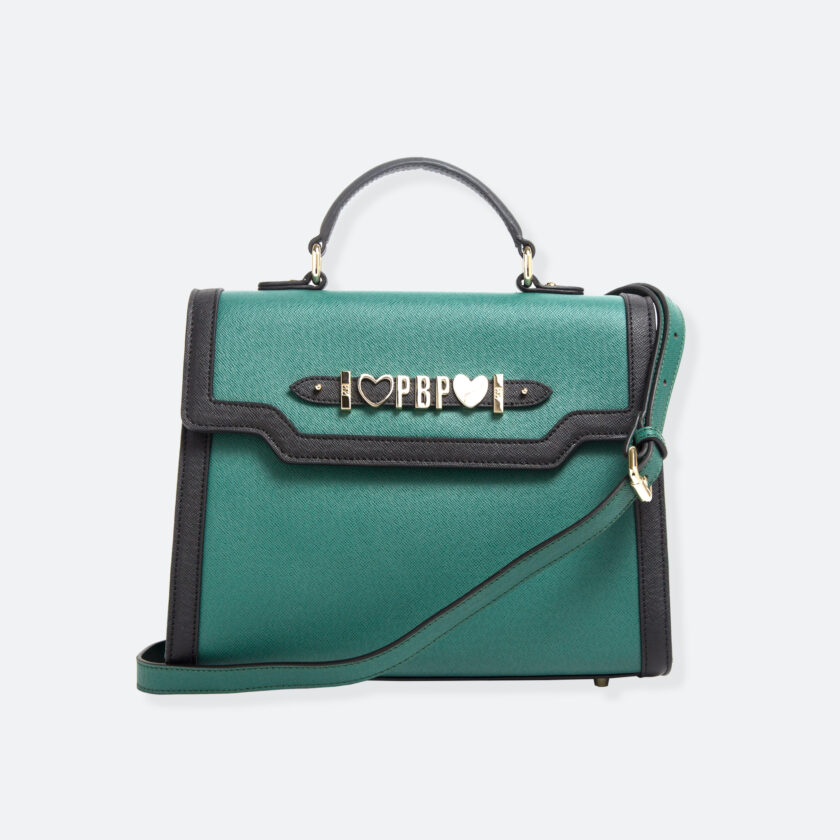 OhMart People By People - Leather Maxi Martini Handbag ( Green ) 1