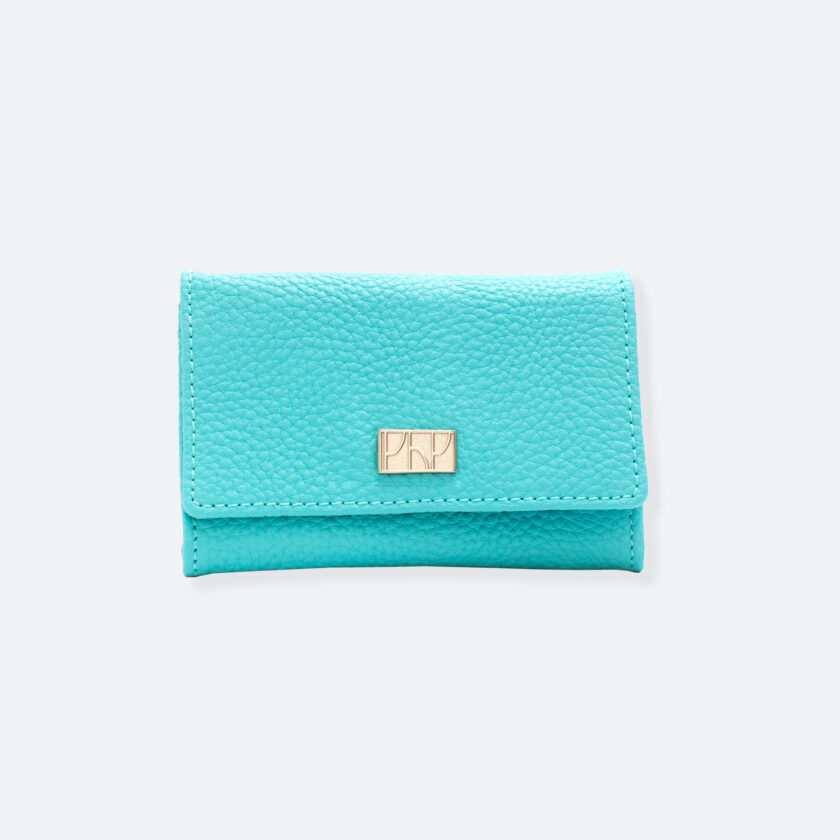 OhMart People By People - Leather Small Wallet ( SLG005 - Light Blue ) 1