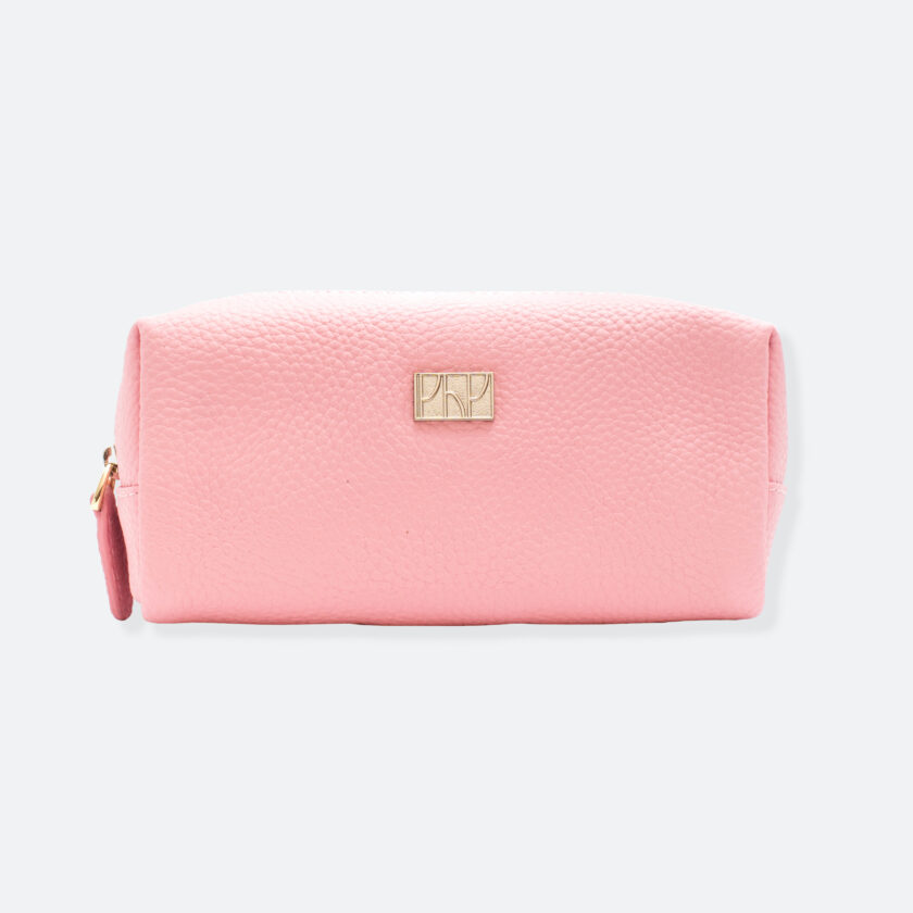OhMart People By People - Leather Pencil Case / Make-Up Bag ( SLG006 - Pink ) 1