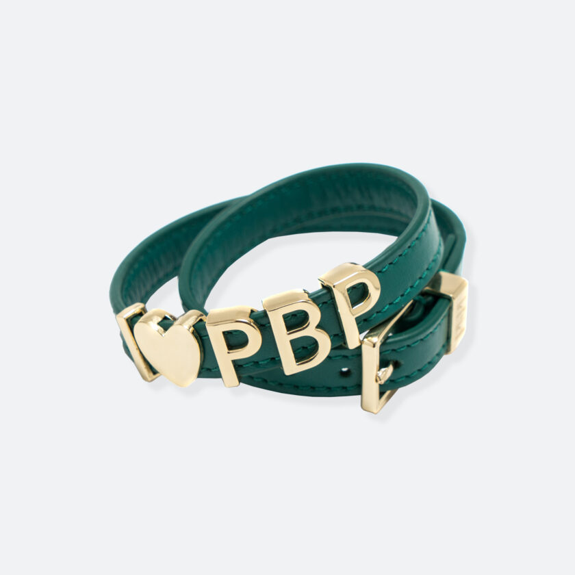 OhMart People by People - SLG011 Customizable leather Bracelet (Green) 1