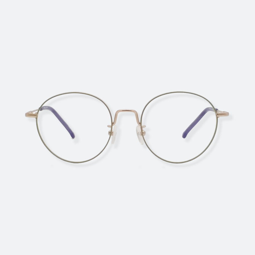OhMart Textura - Round Metal Optical Glasses ( TMM018 - Gold ) 1