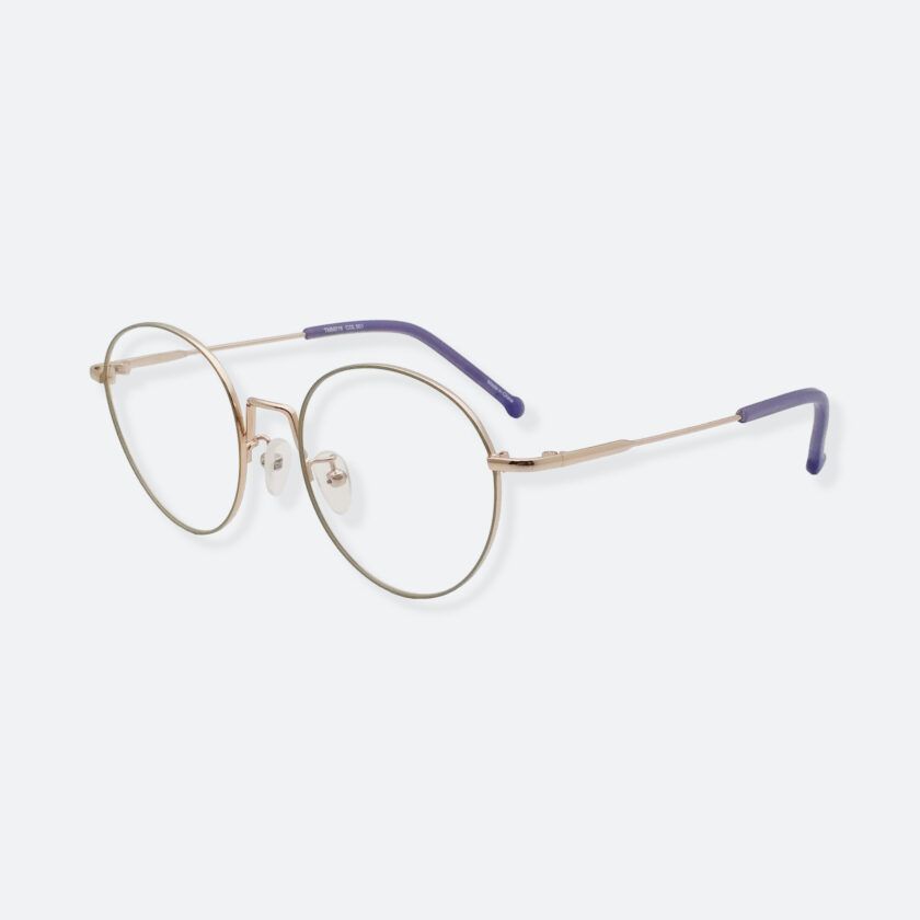 OhMart Textura - Round Metal Optical Glasses ( TMM018 - Gold ) 2