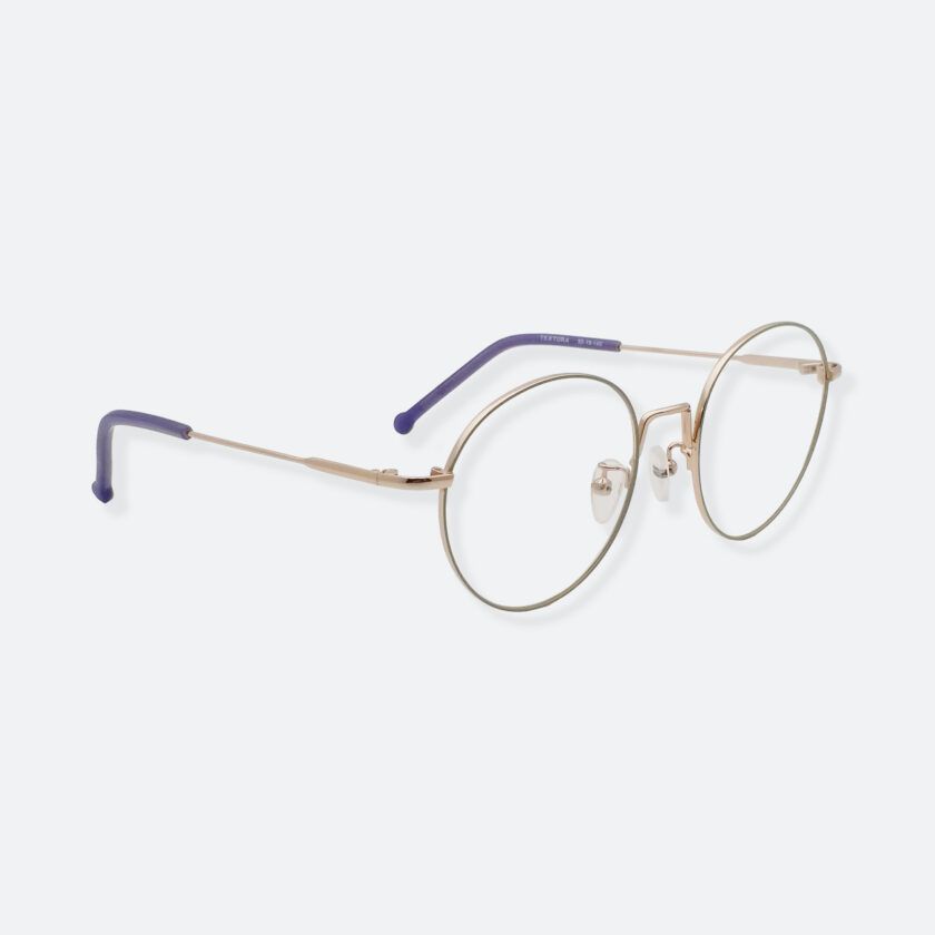 OhMart Textura - Round Metal Optical Glasses ( TMM018 - Gold ) 3