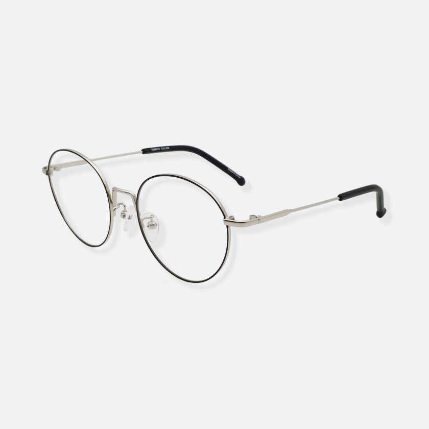OhMart Textura - Round Metal Optical Glasses ( TMM018 - Silver ) 2