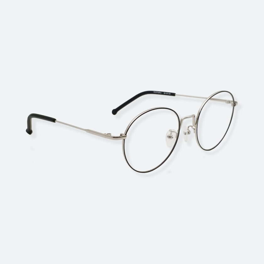 OhMart Textura - Round Metal Optical Glasses ( TMM018 - Silver ) 3