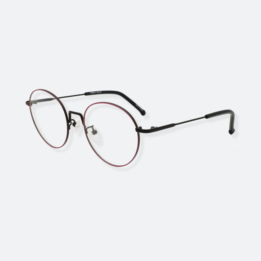 OhMart Textura - Round Metal Optical Glasses ( TMM018 - Black ) 2