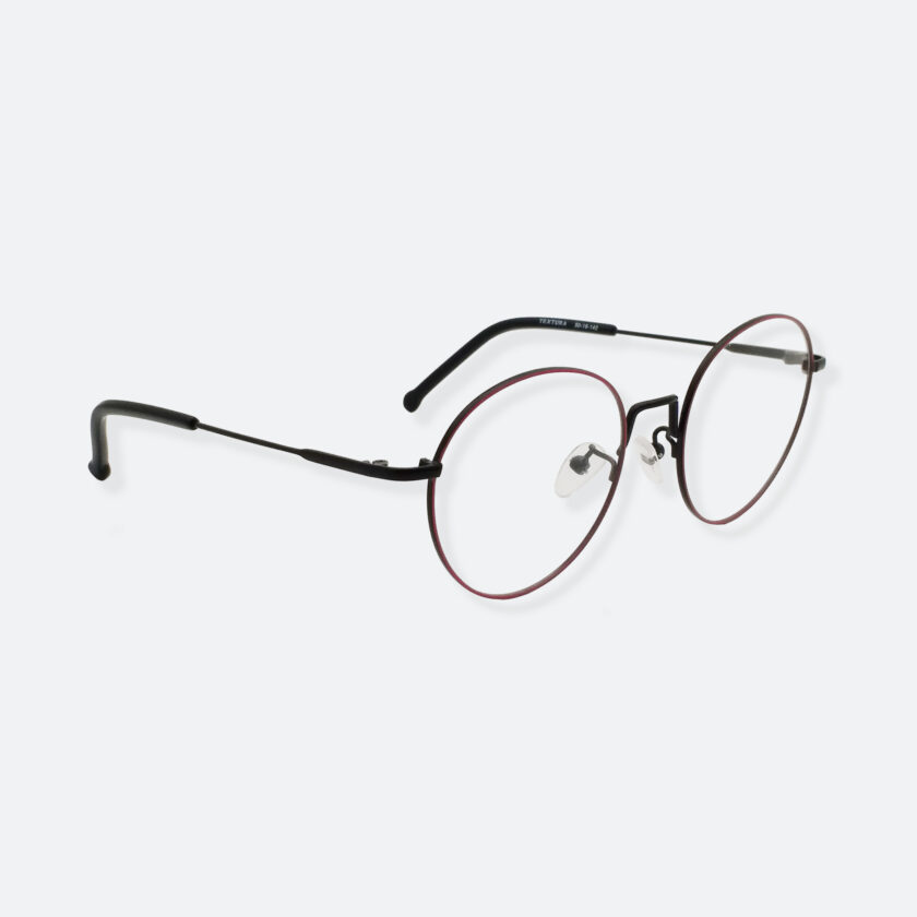 OhMart Textura - Round Metal Optical Glasses ( TMM018 - Black ) 3
