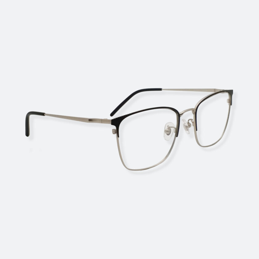 OhMart Textura - Metal Semi-Rimless Frame Optical Glasses (TMM019 - Silver ) 3