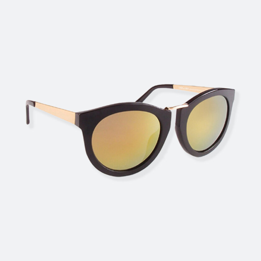 OhMart People By People - Wayfarer Bold Frame Sunglasses ( DBD003 - Black / Yellow ) 2