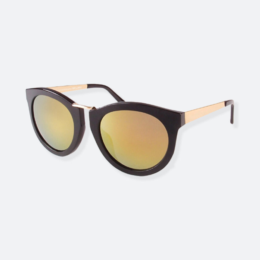 OhMart People By People - Wayfarer Bold Frame Sunglasses ( DBD003 - Black / Yellow ) 3