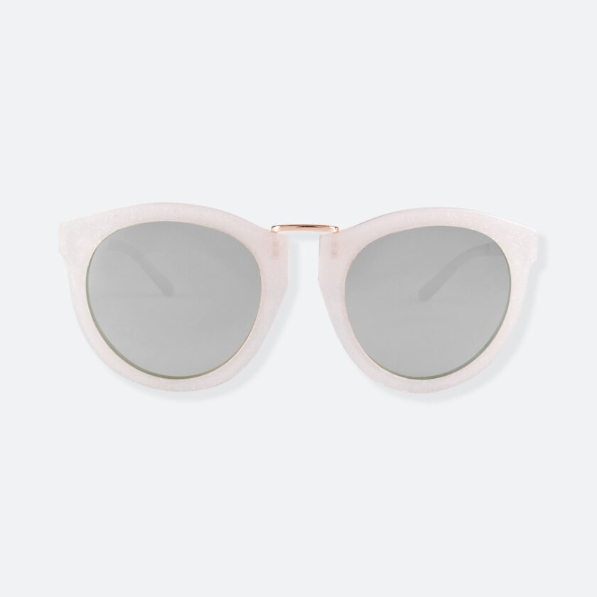 OhMart People By People - Wayfarer Bold Frame Sunglasses ( DBD003 - White / Grey ) 1