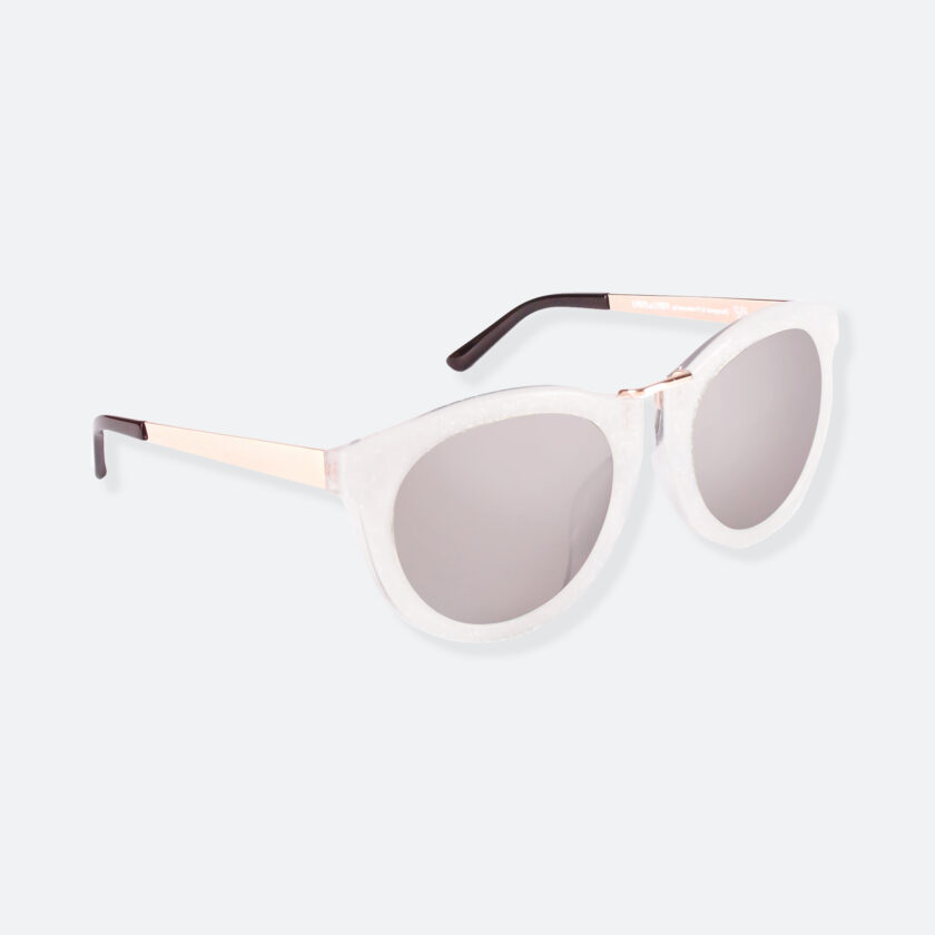 OhMart People By People - Wayfarer Bold Frame Sunglasses ( DBD003 - White / Grey ) 2