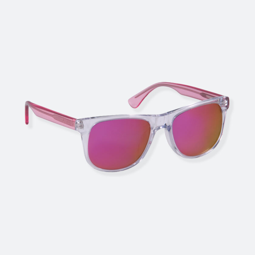 OhMart People By People - Round Acetate Sunglasses ( DBD004A - Transparent Pink ) 2
