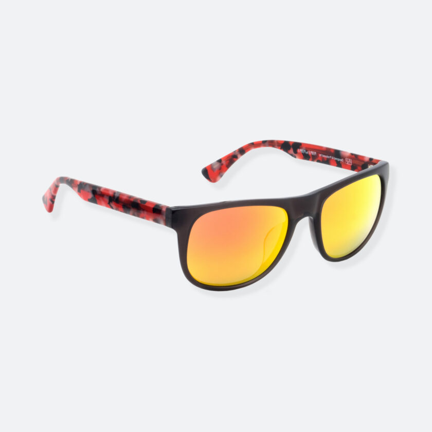 OhMart People By People - Round Acetate Sunglasses ( DBD004A - Black / Red ) 2