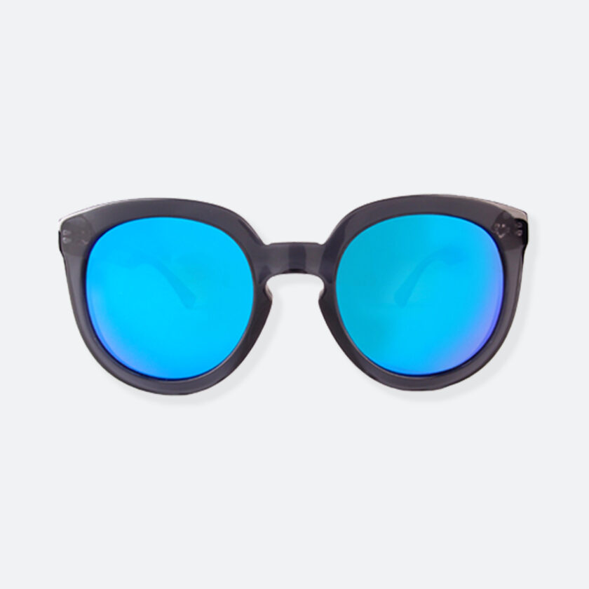 OhMart People By People - Wayfarer Round Acetate Sunglasses ( JFF002 - Black / Blue ) 1