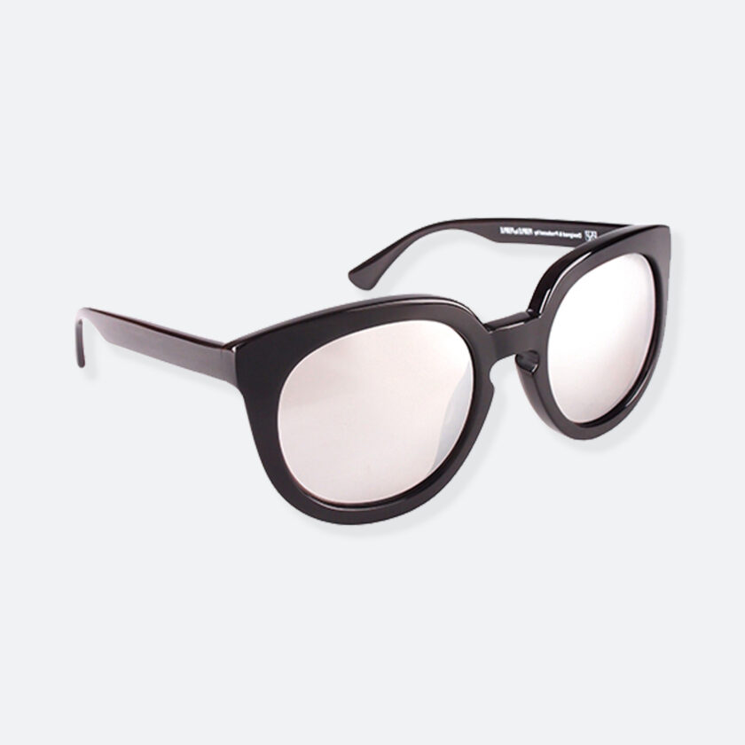 OhMart People By People - Wayfarer Round Acetate Sunglasses ( JFF002 - Black / Silver ) 2