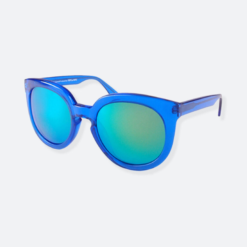 OhMart People By People - Wayfarer Round Acetate Sunglasses ( JFF002 - Blue ) 3