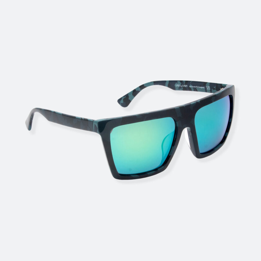 OhMart People By People - Square Shape Sunglasses ( JFF003B - Black / Blue ) 2