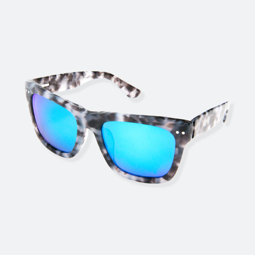 OhMart People By People - Wayfarer Acetate Sunglasses ( JFF008 - Tortoiseshell Blue Grey ) 3