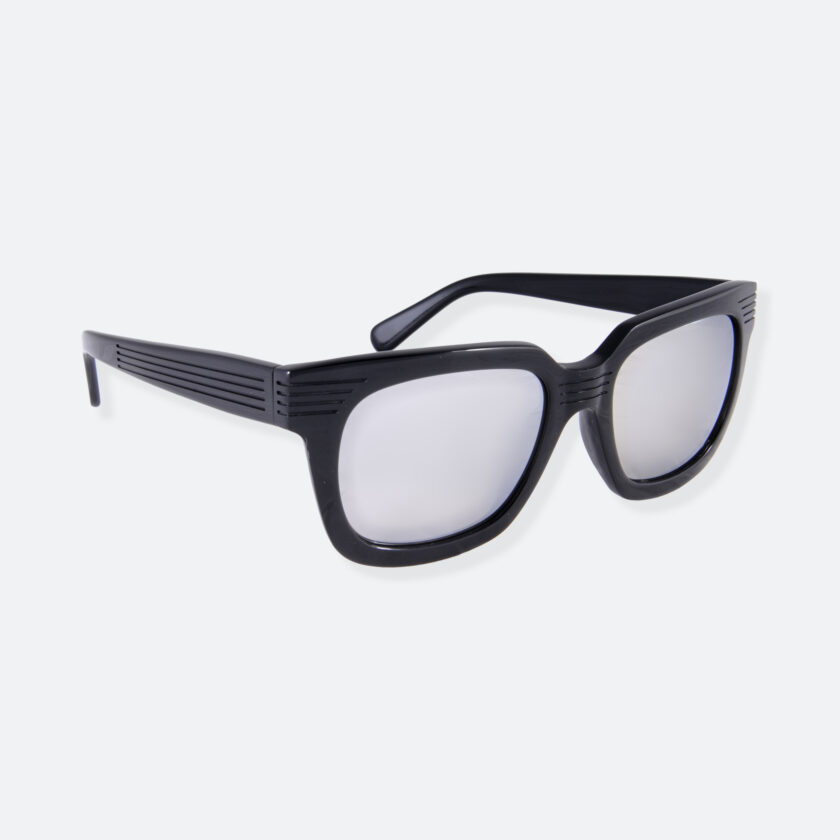 OhMart People By People - Wayfarer Bold Frame Acetate Sunglasses ( JFF009 - Black ) 2